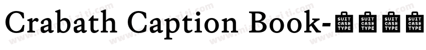 Crabath Caption Book字体转换
